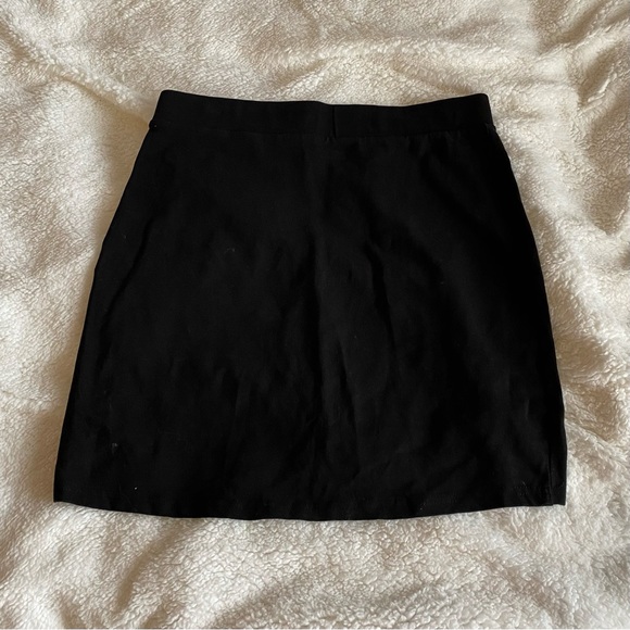 H&M divided black bodycon mini skirt size small - Picture 1 of 3